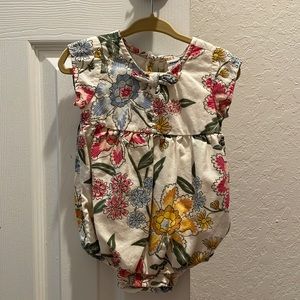 Old Navy floral, bubble romper!